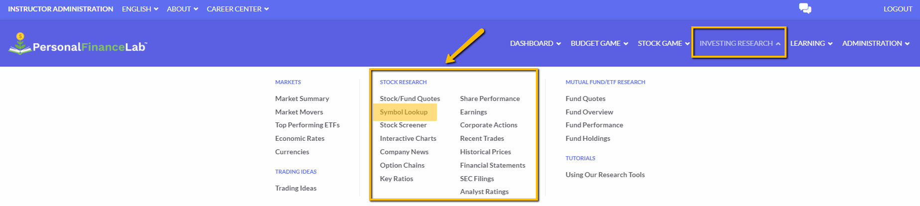 stock research assignment