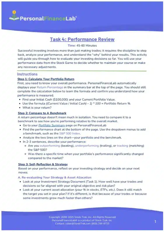 Task 4: Performance Review