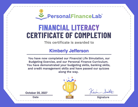 Financial Literacy Certificate