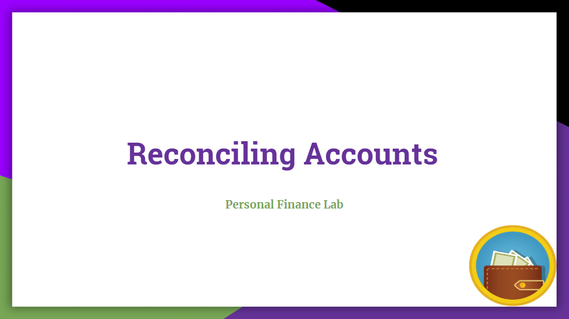 reconcile accounts